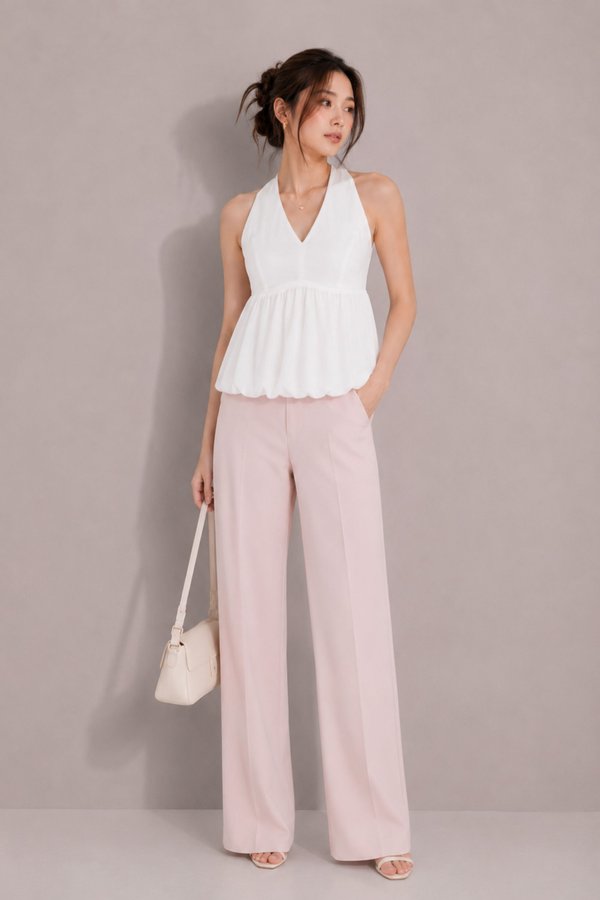 *TPZ LUXE MESH* TELLA HALTER TOP (MULTIPLE COLOURS)