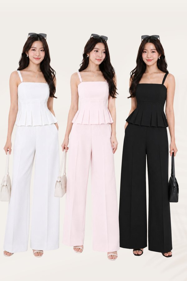 *TPZ* FALA PLEATED TOP (MULTIPLE COLOURS)