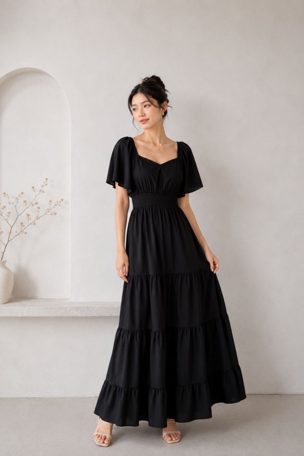 *TPZ* COCO TIERED MAXI DRESS (MULTIPLE COLOURS)
