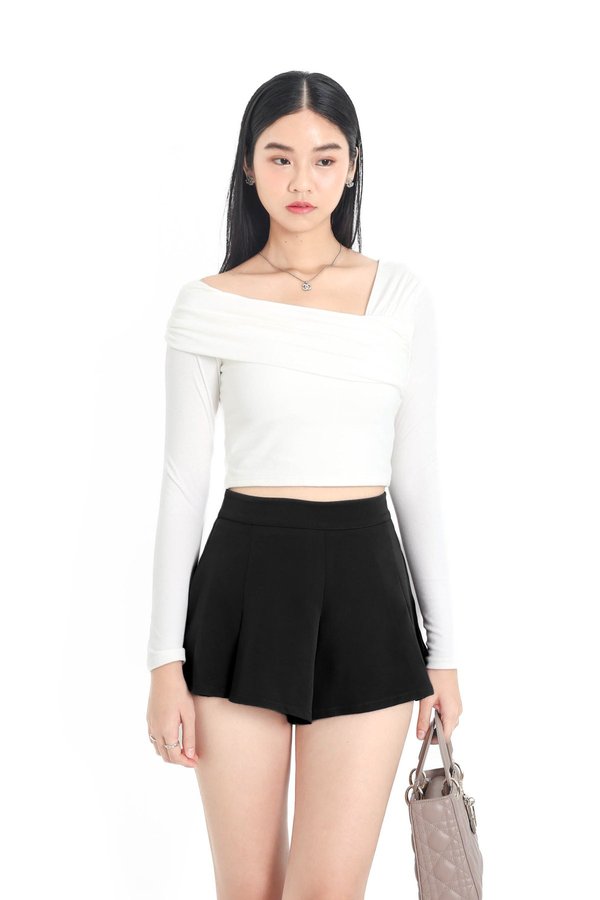 *TPZ* FORTUNA HIGH WAISTED SHORTS WITH ELASTIC WAISTBAND (MULTIPLE COLOURS)