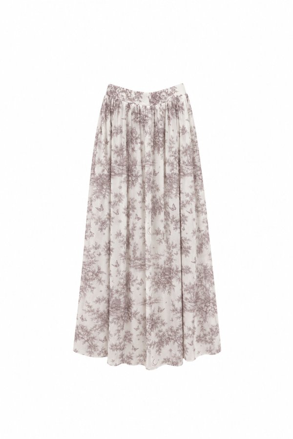 *TPZ LUXE MESH* ZELLA MESH RUCHED MAXI SKIRT (MULTIPLE TOILE COLOURS)
