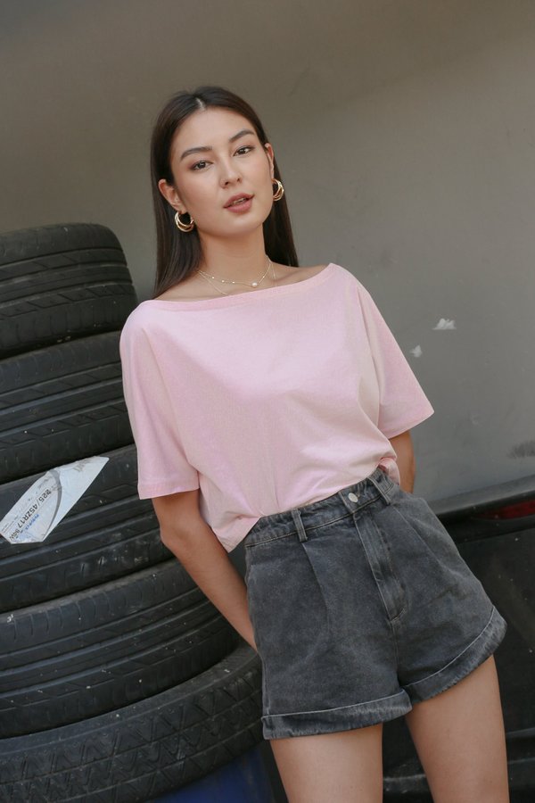 *TPZ* GO CASUAL TEE IN PASTEL PINK
