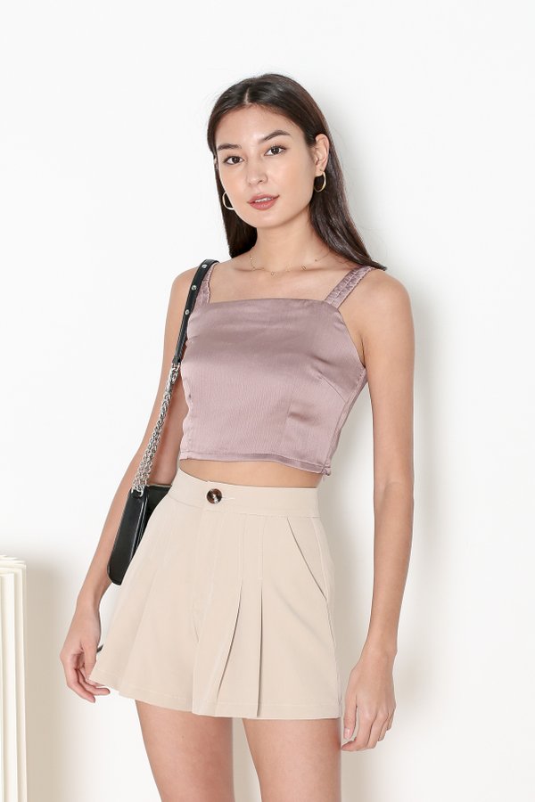 *TPZ* HOOKED ON YOU TOP IN MAUVE
