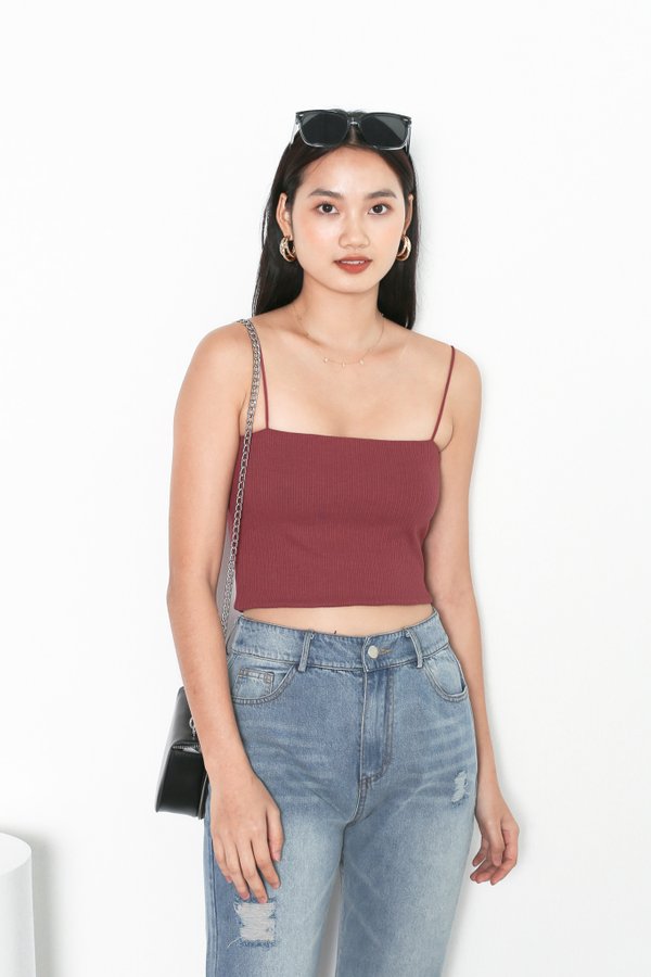 *TPZ* NECESSITY 2 WAY BASIC TOP IN ROSEWOOD