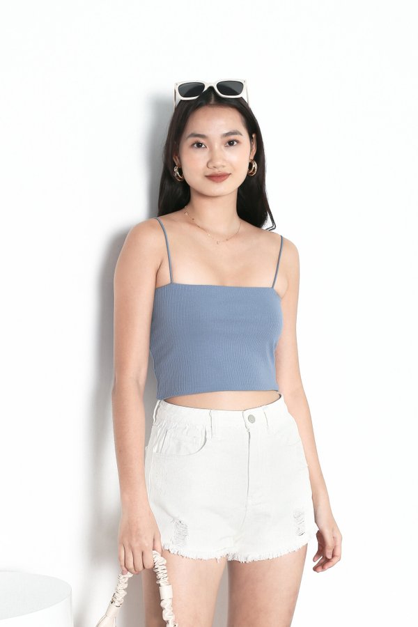 *TPZ* NECESSITY 2 WAY BASIC TOP IN STALE BLUE