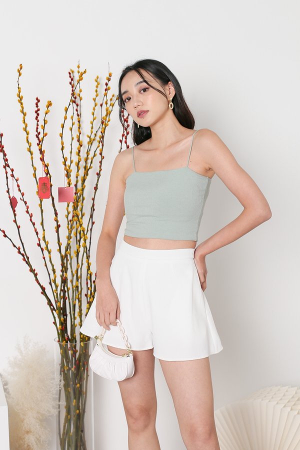 *TPZ* MOST BASIC CROP TOP IN SAGE