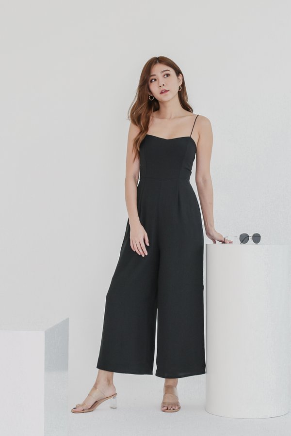 *TPZ* A LIST SWEETHEART JUMPSUIT IN BLACK