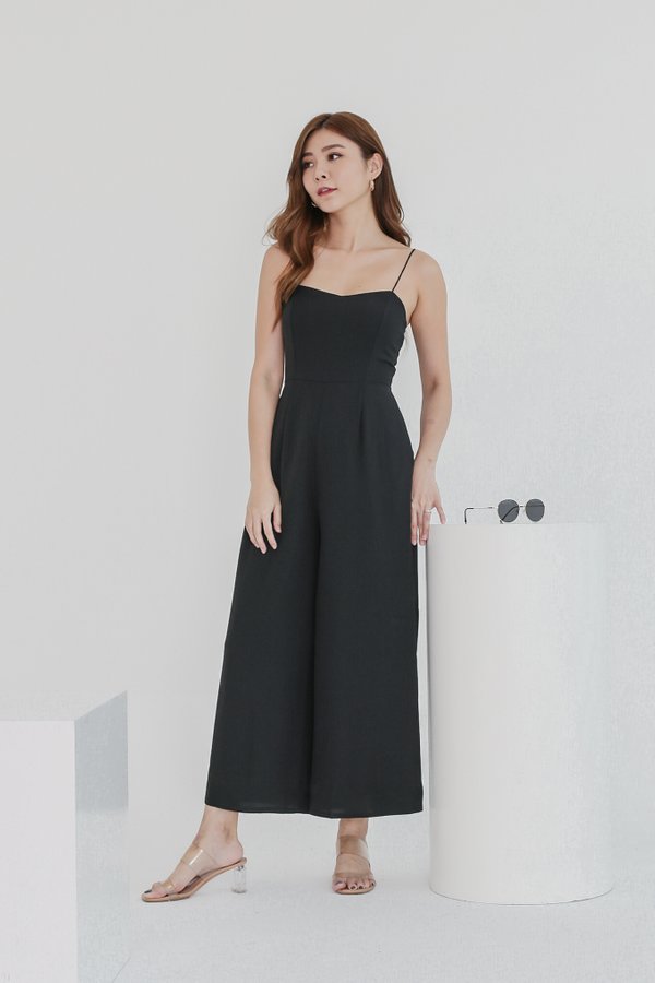 *TPZ* A LIST SWEETHEART JUMPSUIT IN BLACK