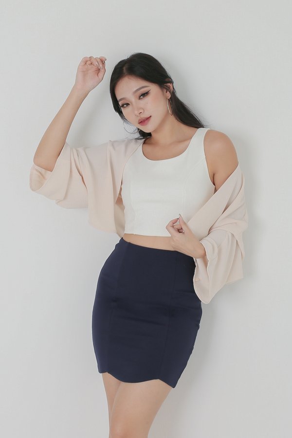 *TPZ* UP A NOTCH RACER TOP IN WHITE
