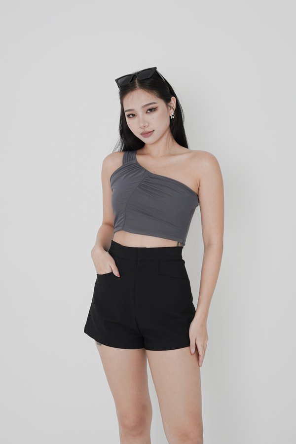 *TPZ* LUCID HIGH WAISTED SHORTS IN BLACK