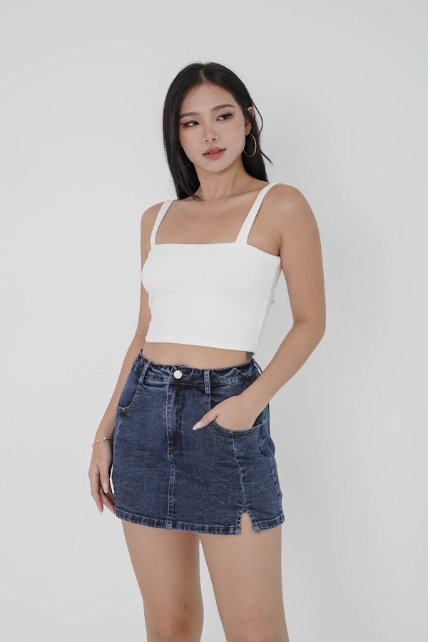 *TPZ* BASIC DAYS CROP TOP IN WHITE