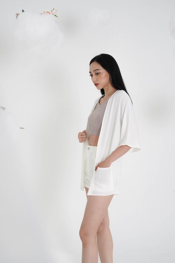 *TPZ* BRING ME ALONG KIMONO V2 IN WHITE