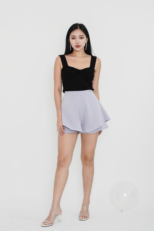 *TPZ* TAYLOR TIERED SHORTS IN LILAC GREY
