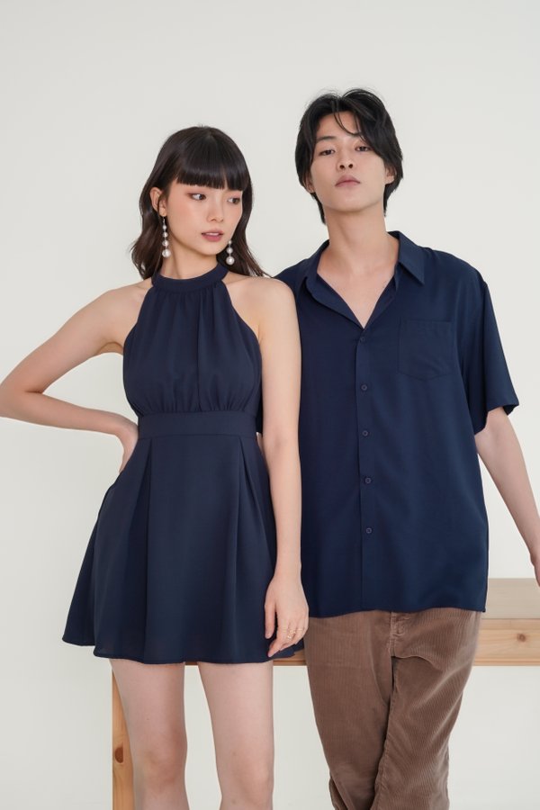 *TPZ* REMY UNISEX SHORT SLEEVES SHIRT IN NAVY